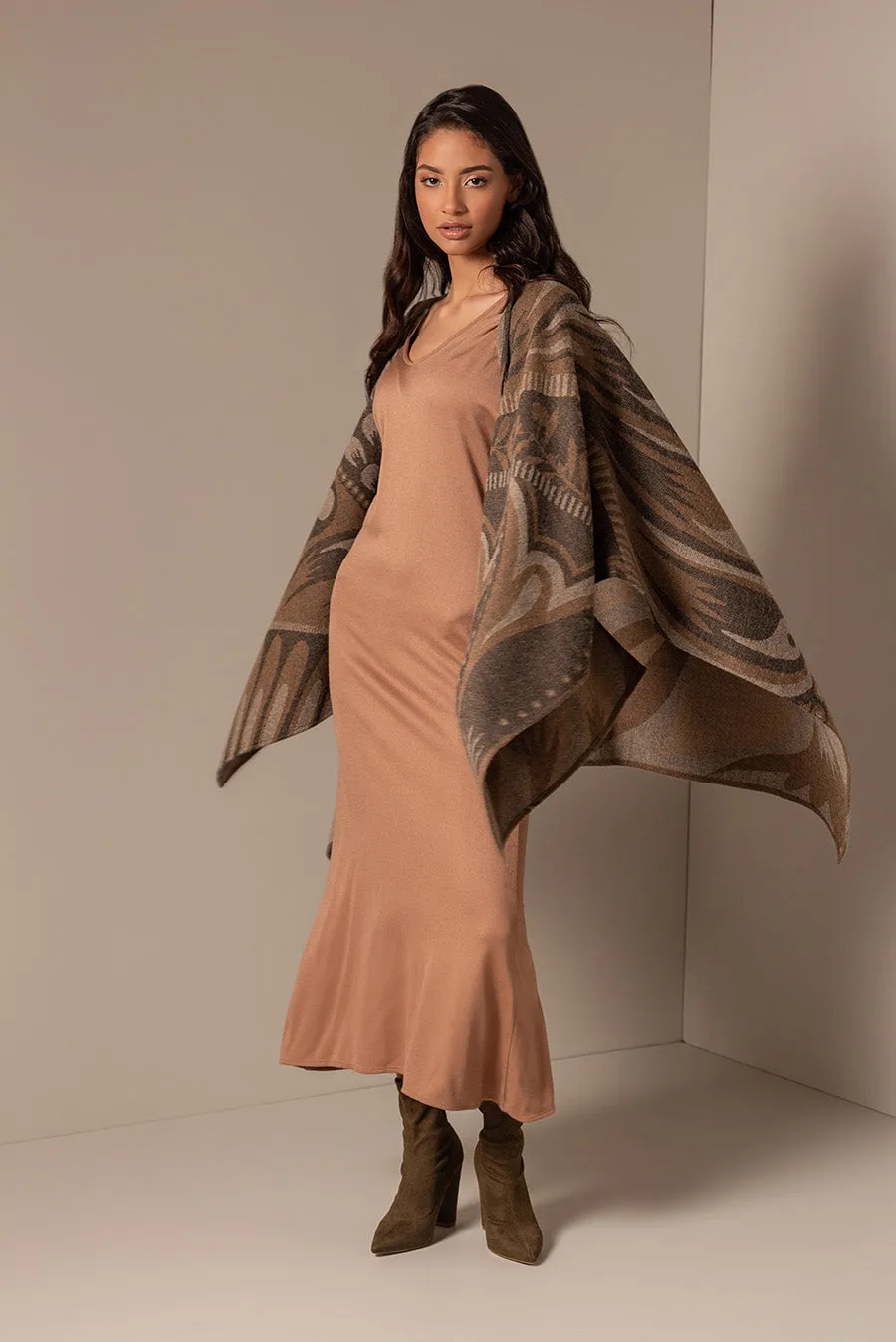 Usher Cape Baby Alpaca Color Marron