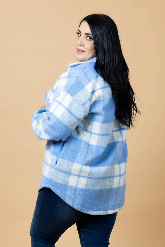 Vine Shacket Blue White