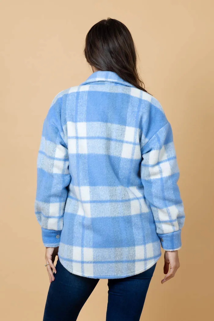 Vine Shacket Blue White