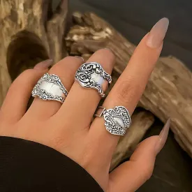 Vintage Punk Ring Set