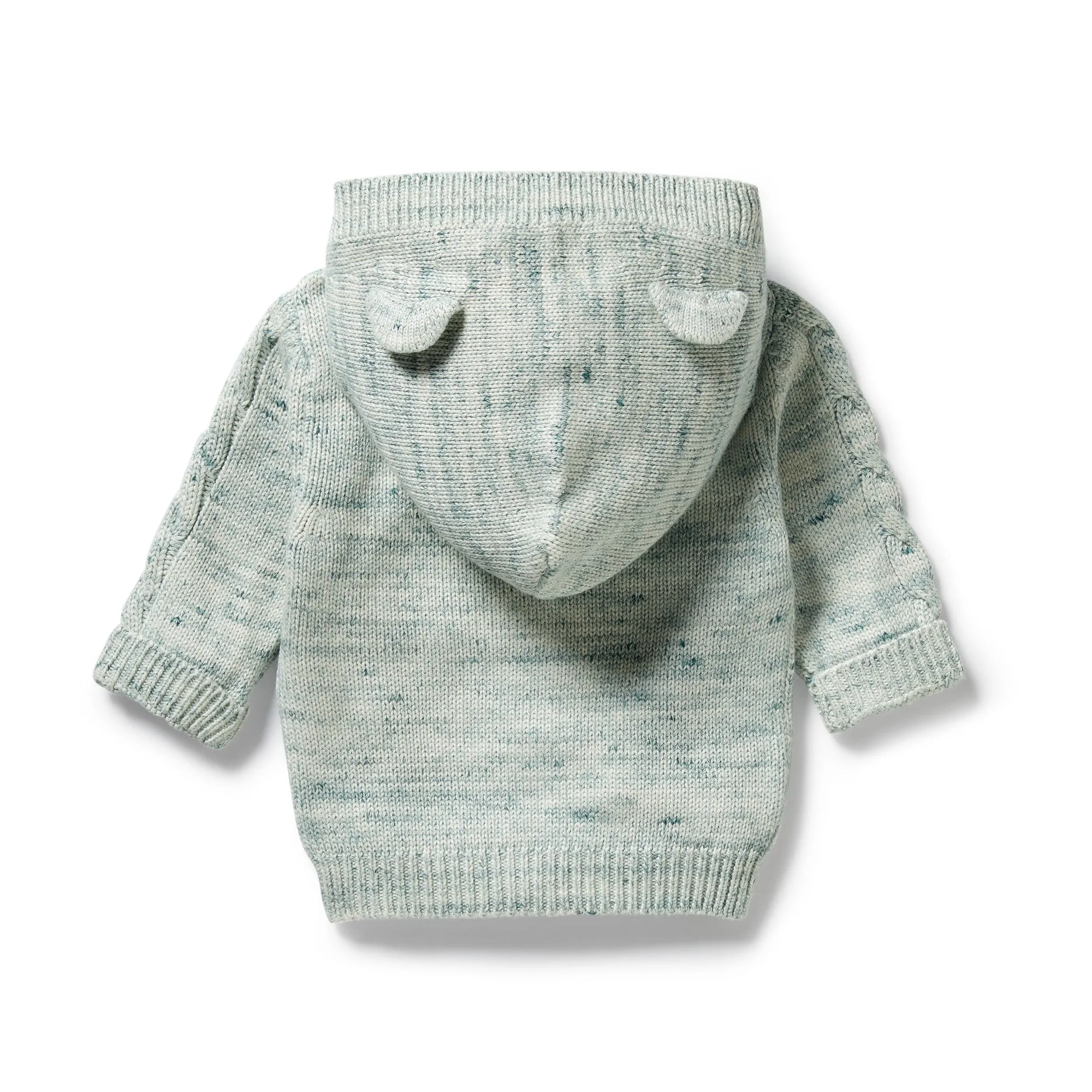 Wilson & Frenchy - Moss Speckle Organic Knitted Cable Jacket