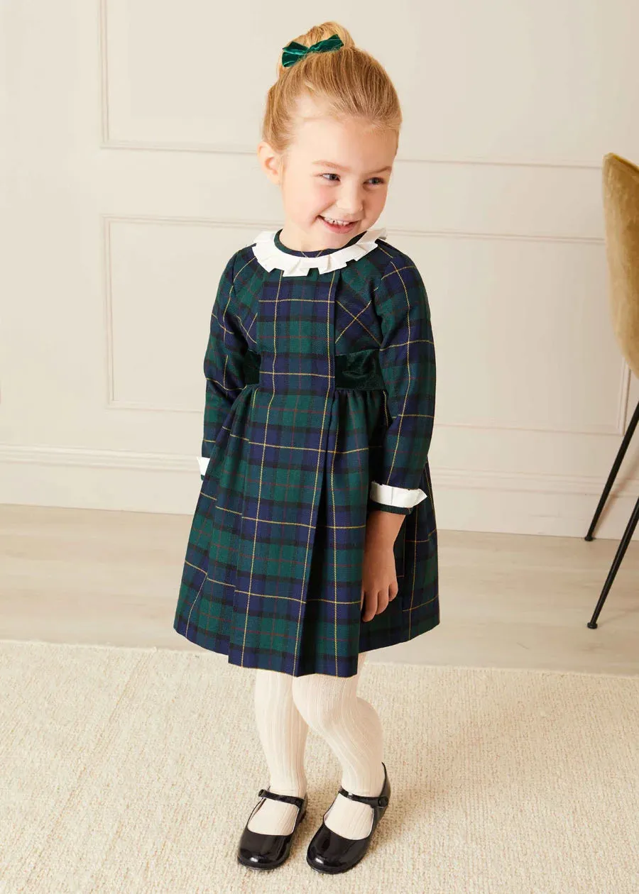 Windsor Tartan Dress in Green (12mths-10yrs)