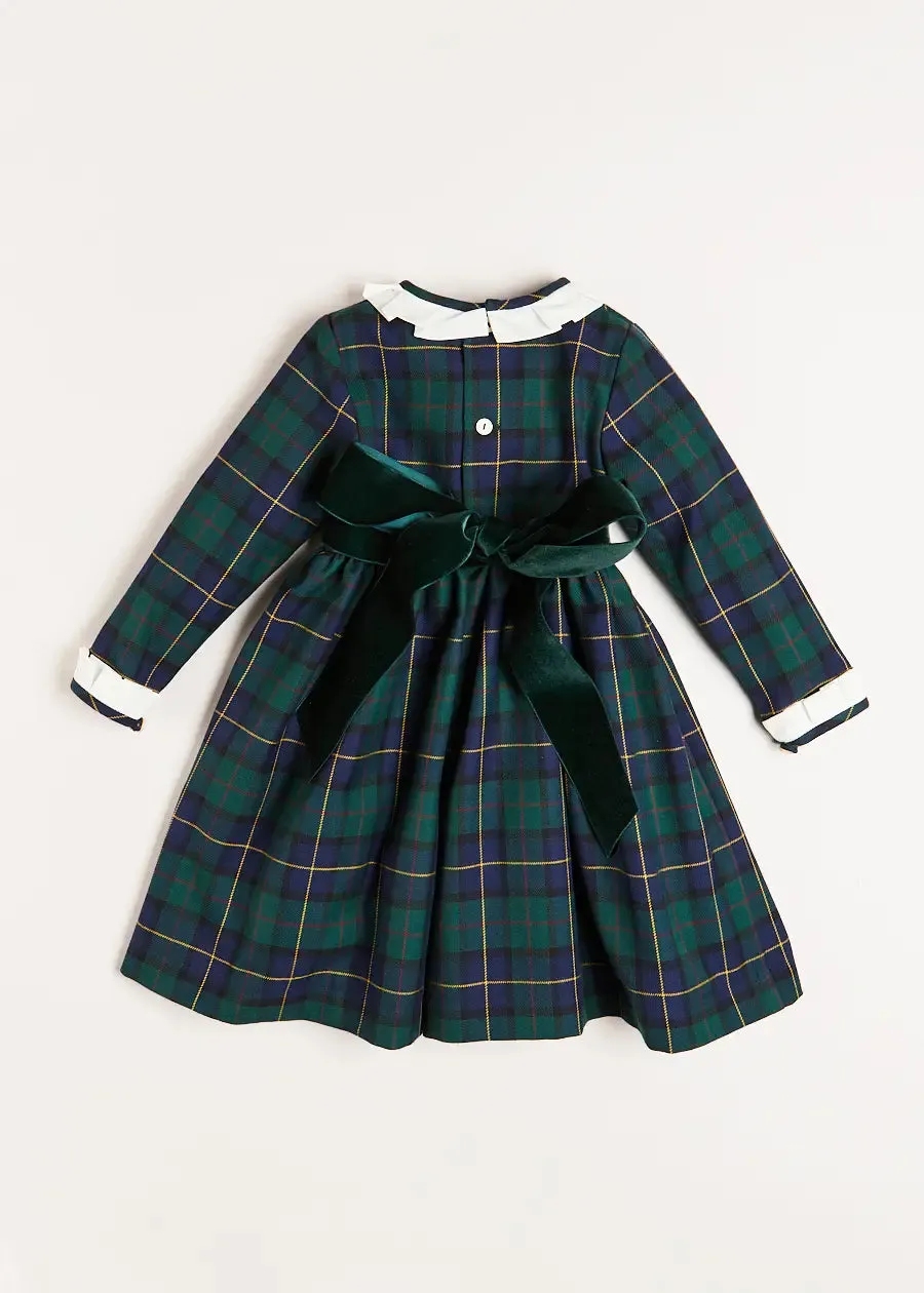 Windsor Tartan Dress in Green (12mths-10yrs)