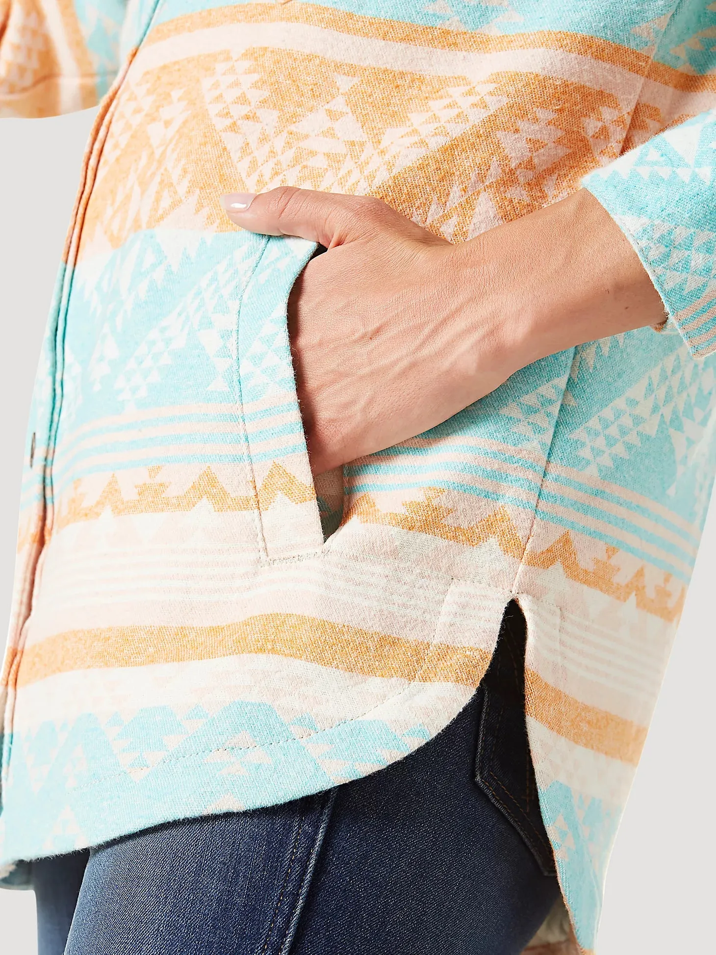 Wrangler Women Southwestern Print Shacket