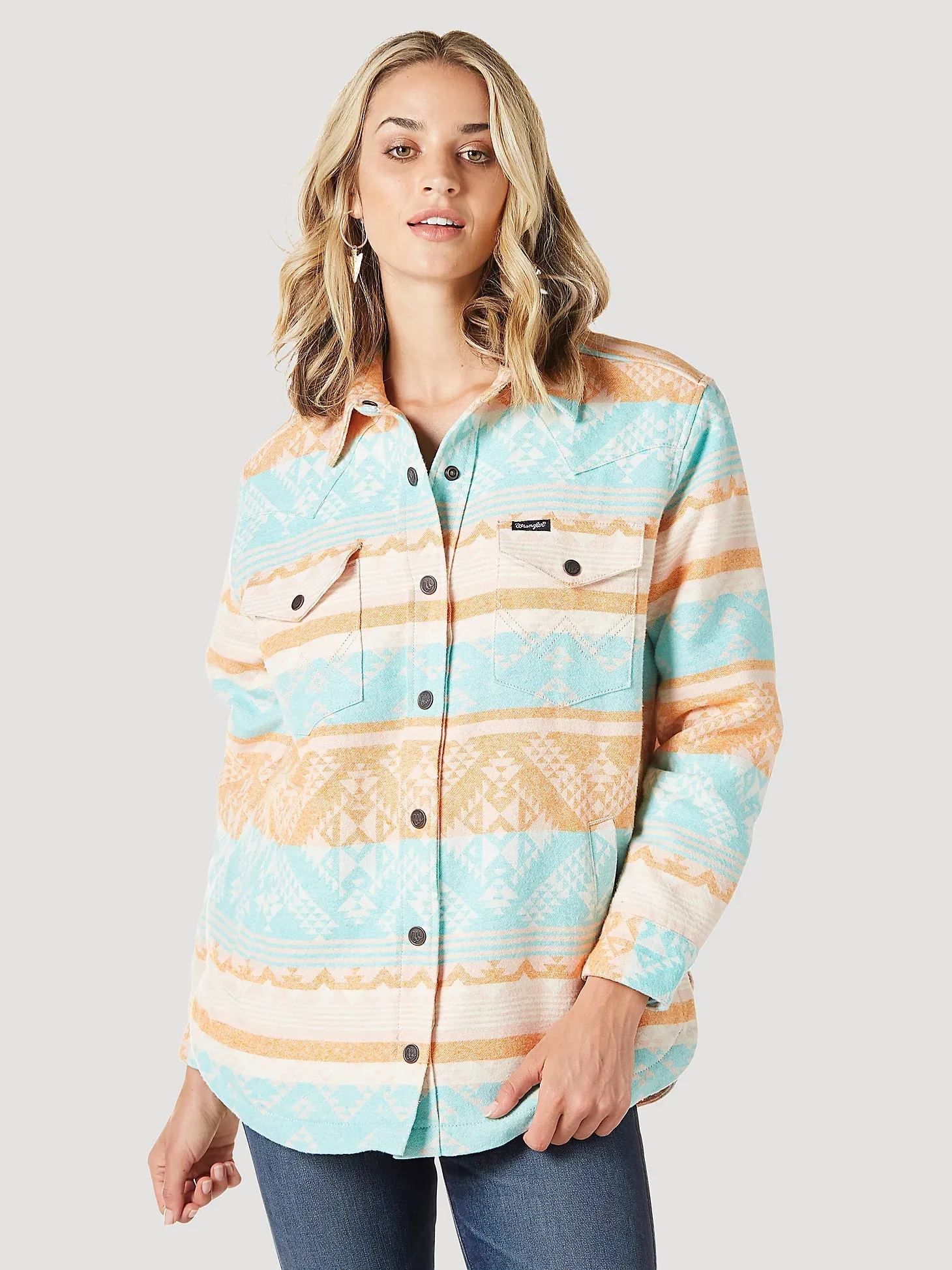Wrangler Women Southwestern Print Shacket