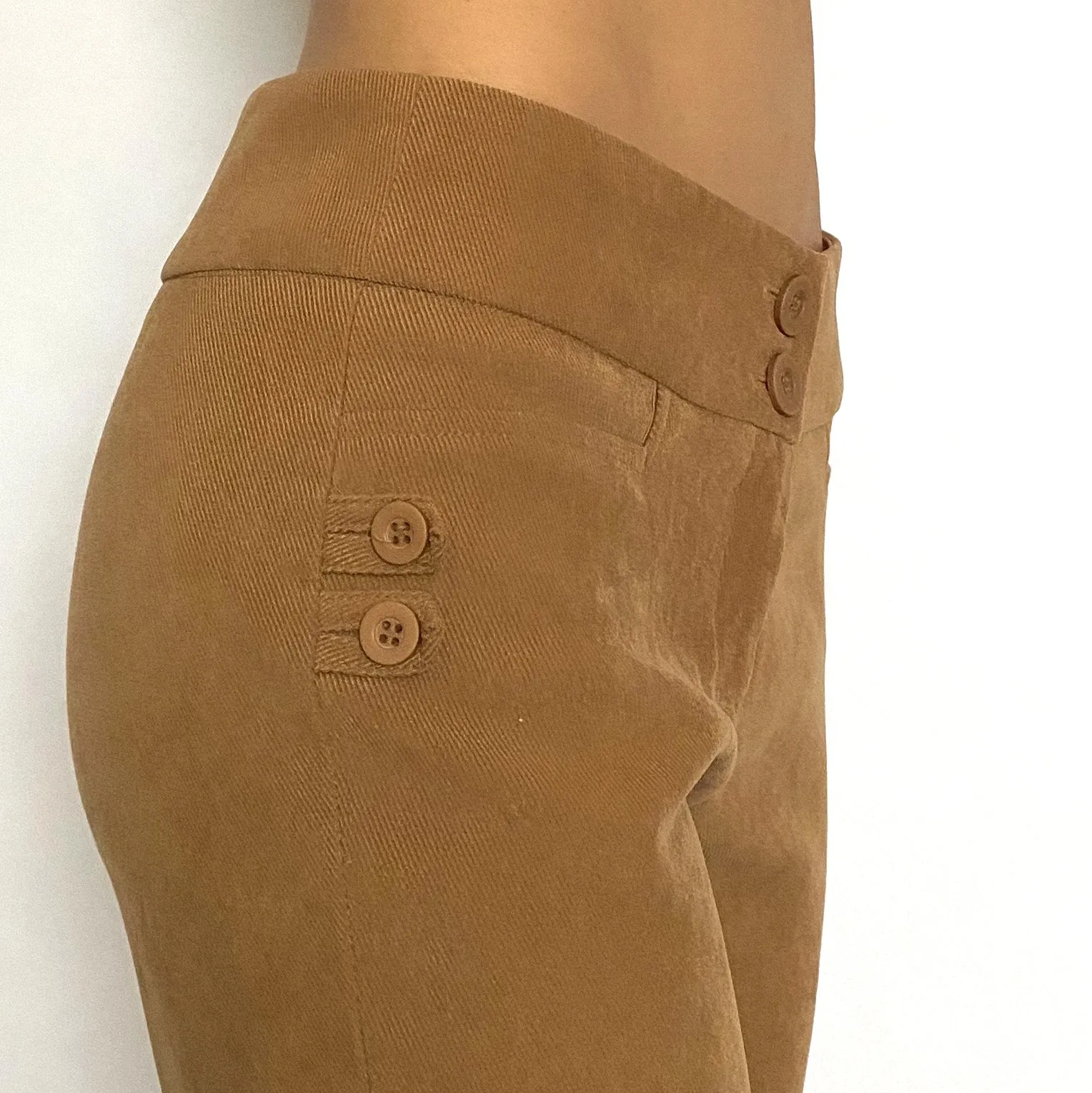 y2k camel corduroy pants - small