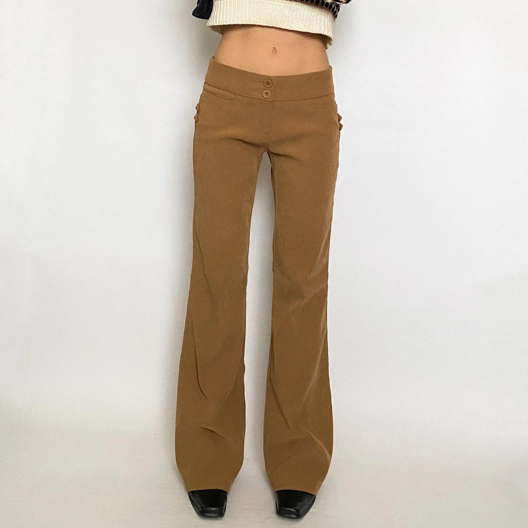 y2k camel corduroy pants - small